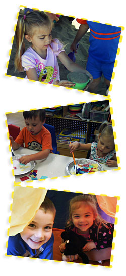 three year olds playing 