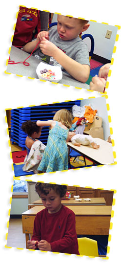 three year olds playing 