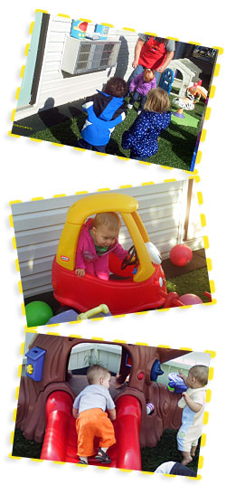 one year olds playing 